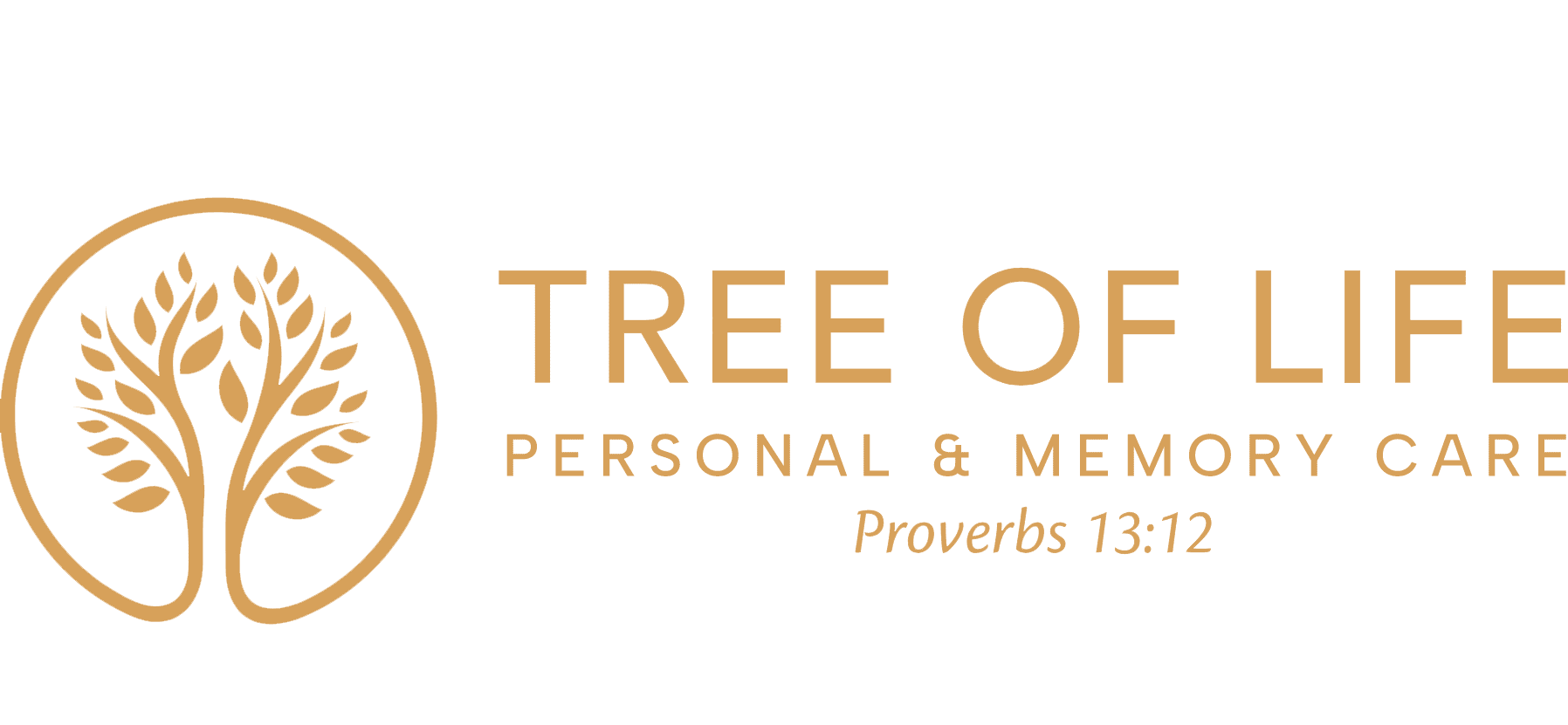 Logo-horizontal gold Tree of Life Personal Care logo horizontal gold